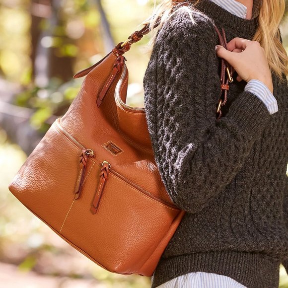 Dooney & Bourke Dillen Shoulder Bag purse Chocolate Medium - Picture 10 of 10